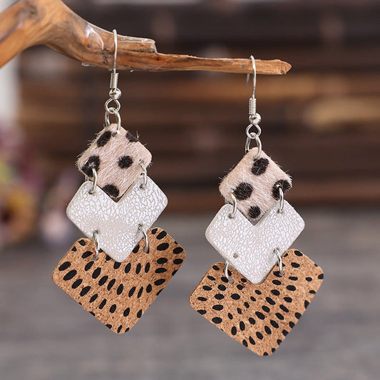 Wild Side Layered Drop Earrings - Bayou Curves