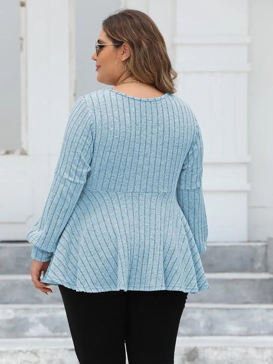 Curve Appeal V-Neck Top - Bayou Curves