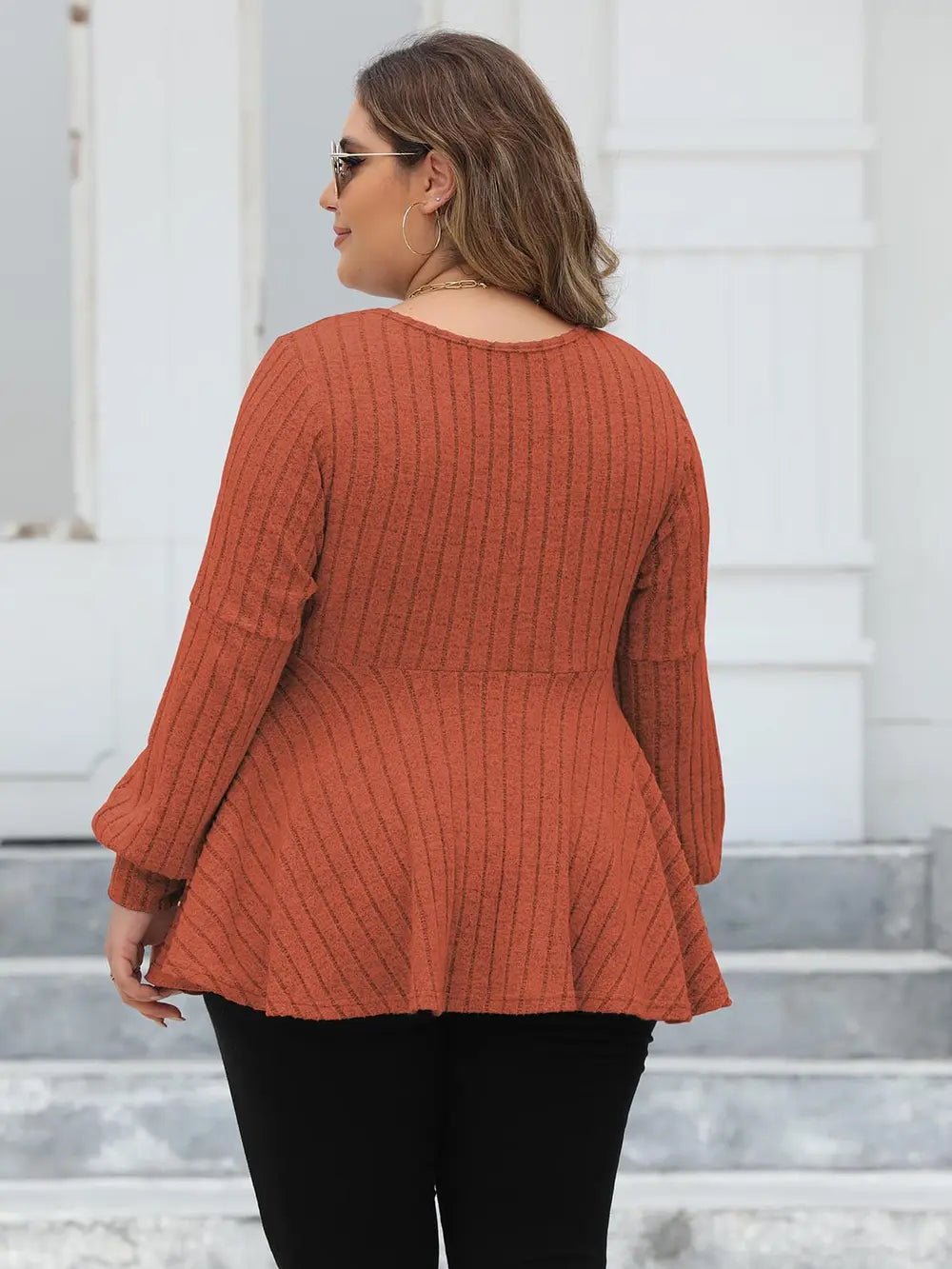 Curve Appeal V-Neck Top - Bayou Curves