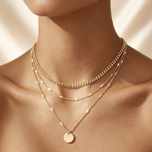 Layer Me Up Multi-Strand Necklace - Bayou Curves