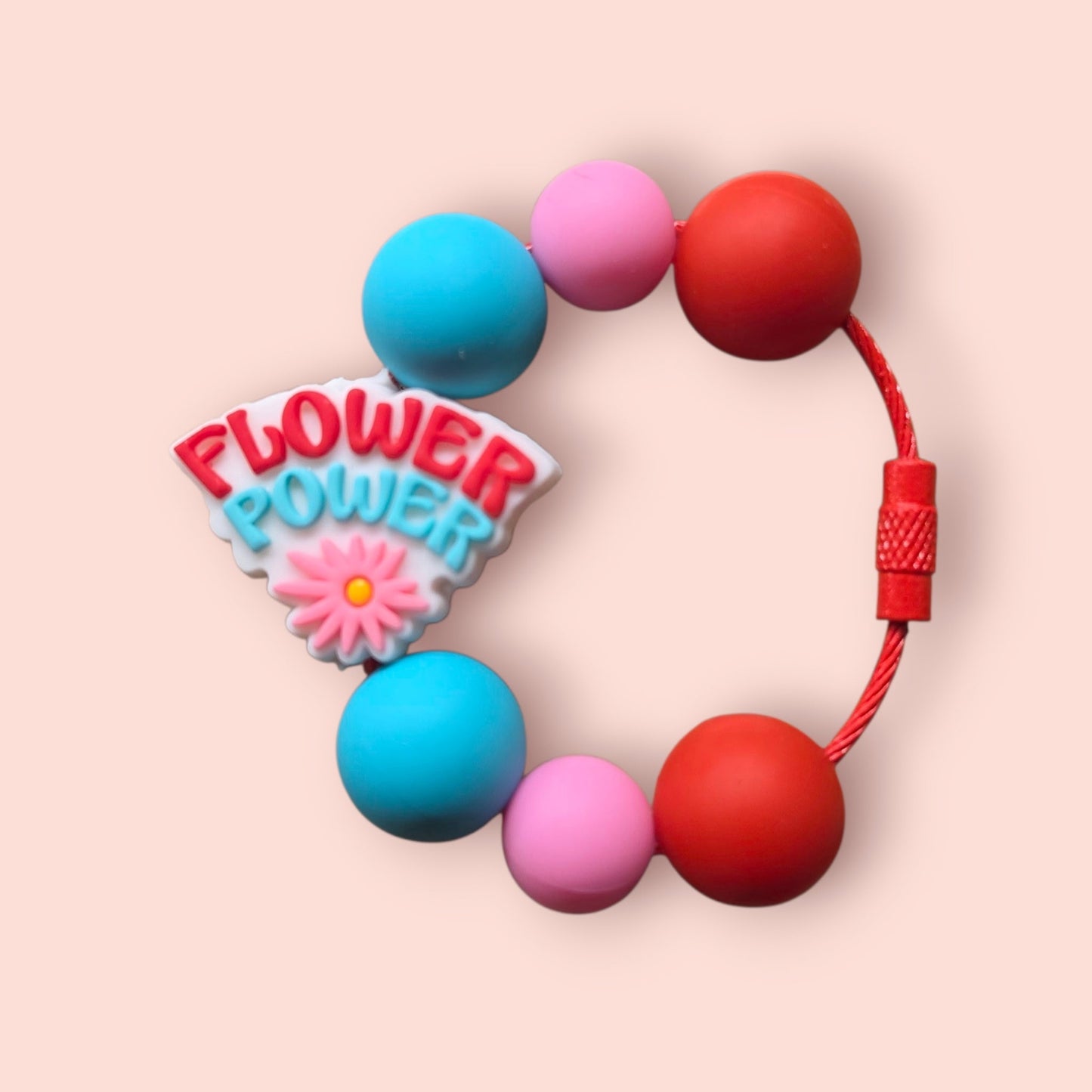 "Flower Power" Tumbler Charm