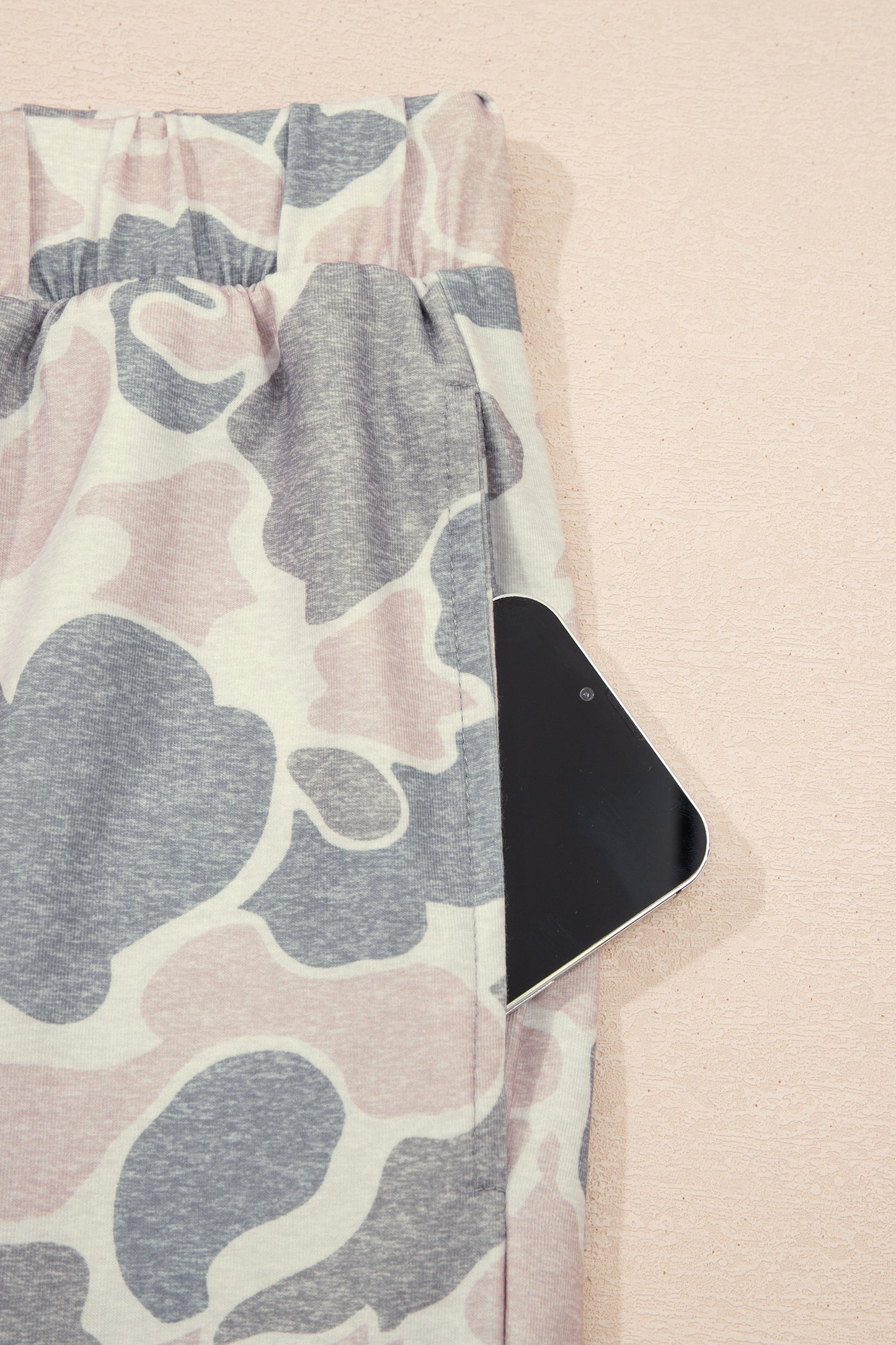 Plus Size Retro Camouflage Print 2pcs Outfit