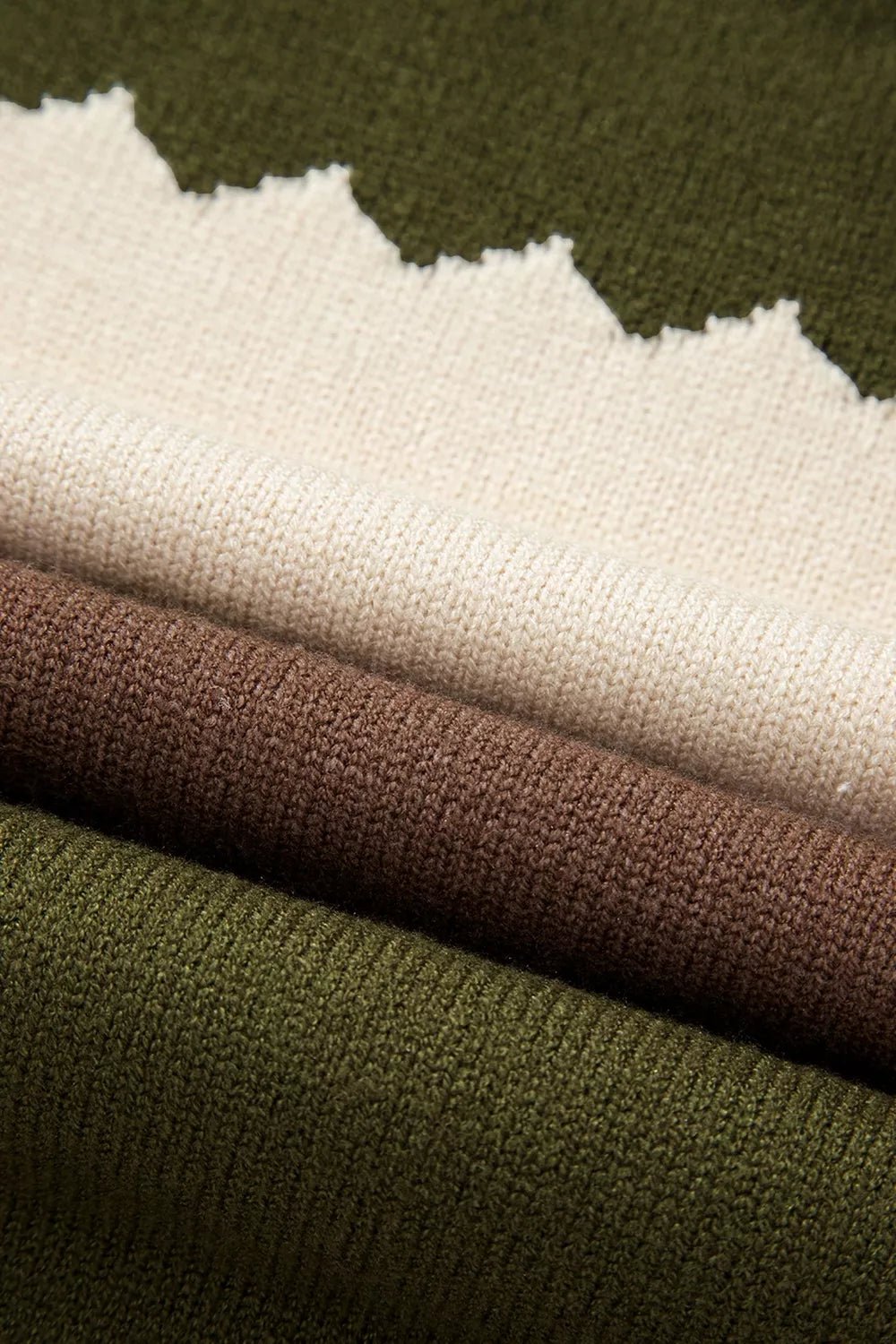 Autumn Lines Colorblock Sweater - Bayou Curves