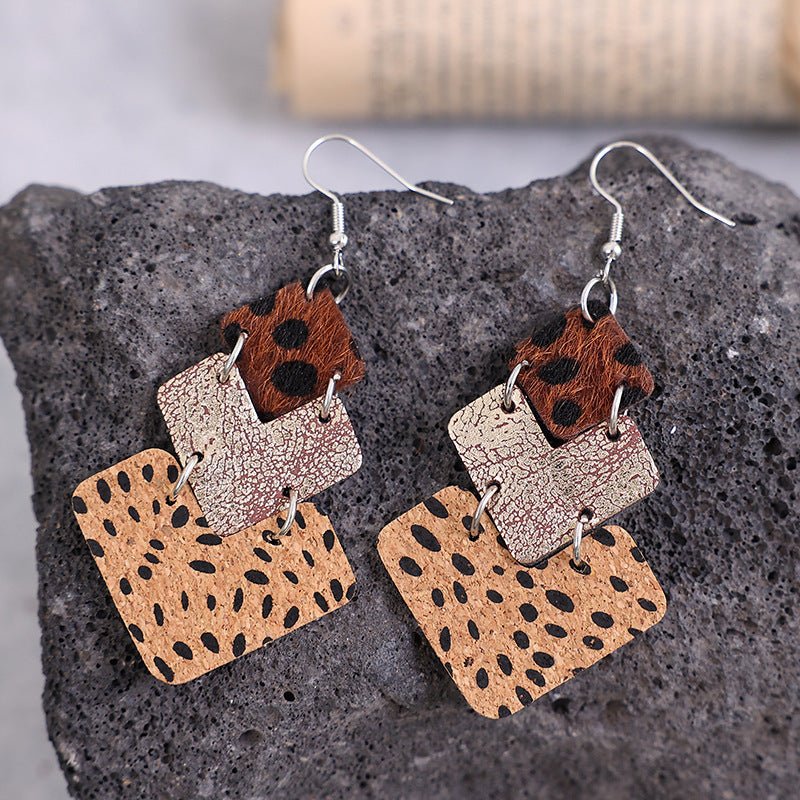Wild Side Layered Drop Earrings - Bayou Curves