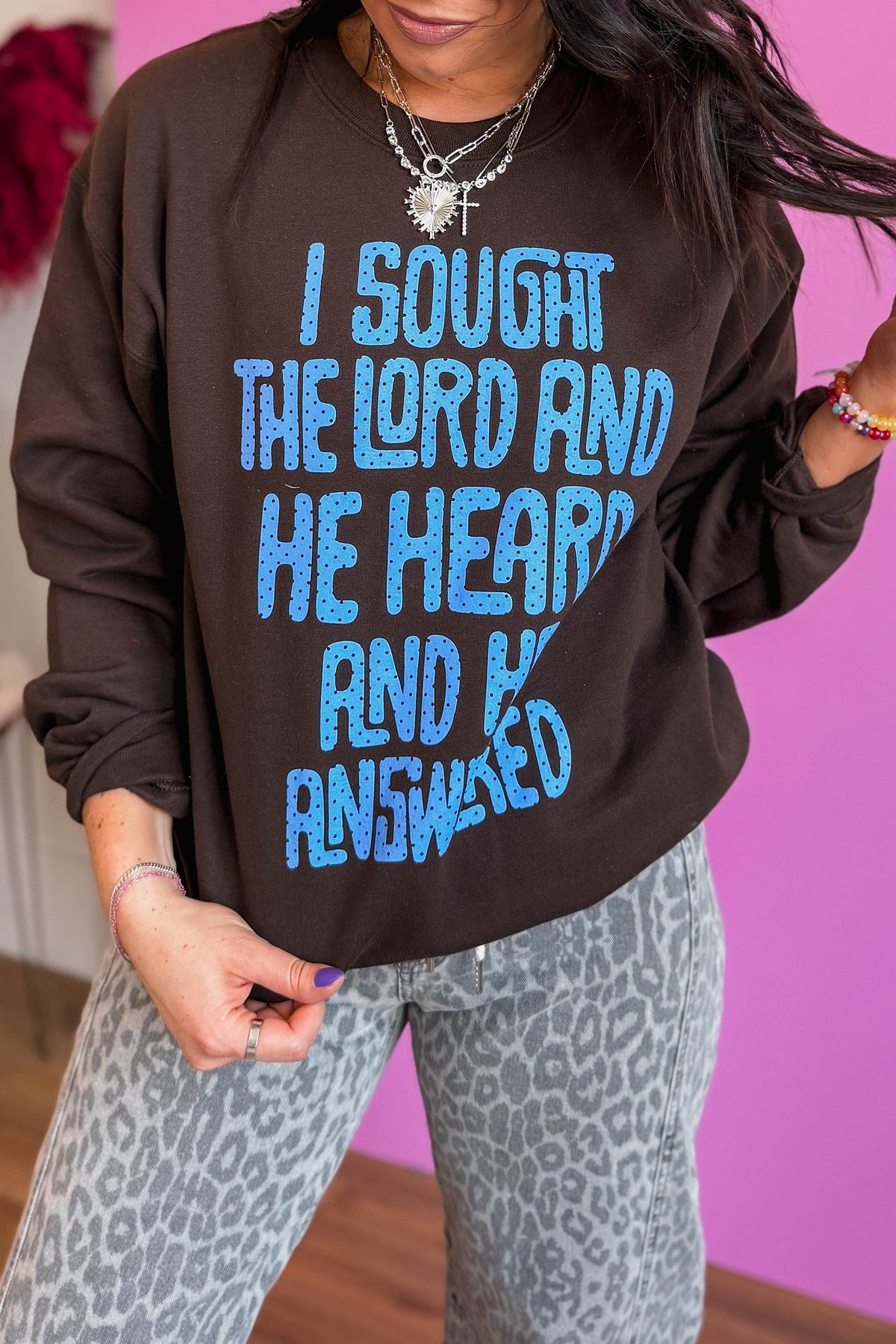 He Heard Me Faith Sweatshirt