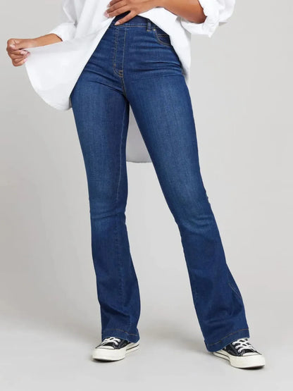 Full Size High-Waisted Flare Jeans Plus Size - Bayou Curves