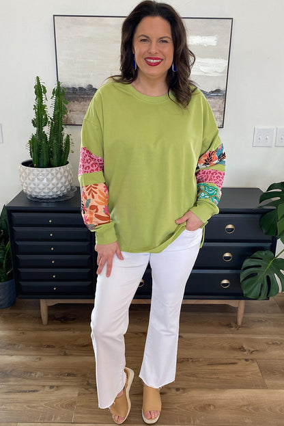 Wildflower Mix Patchwork Sweatshirt