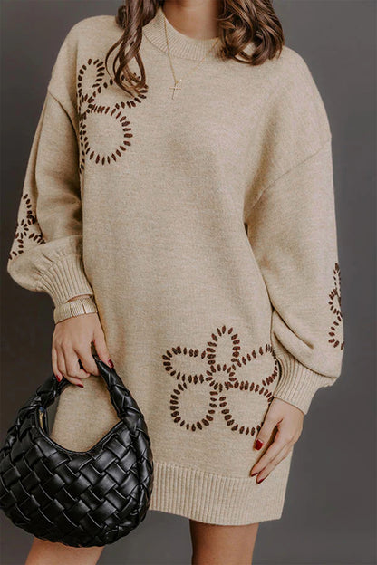 Floral Crush Sweater Dress
