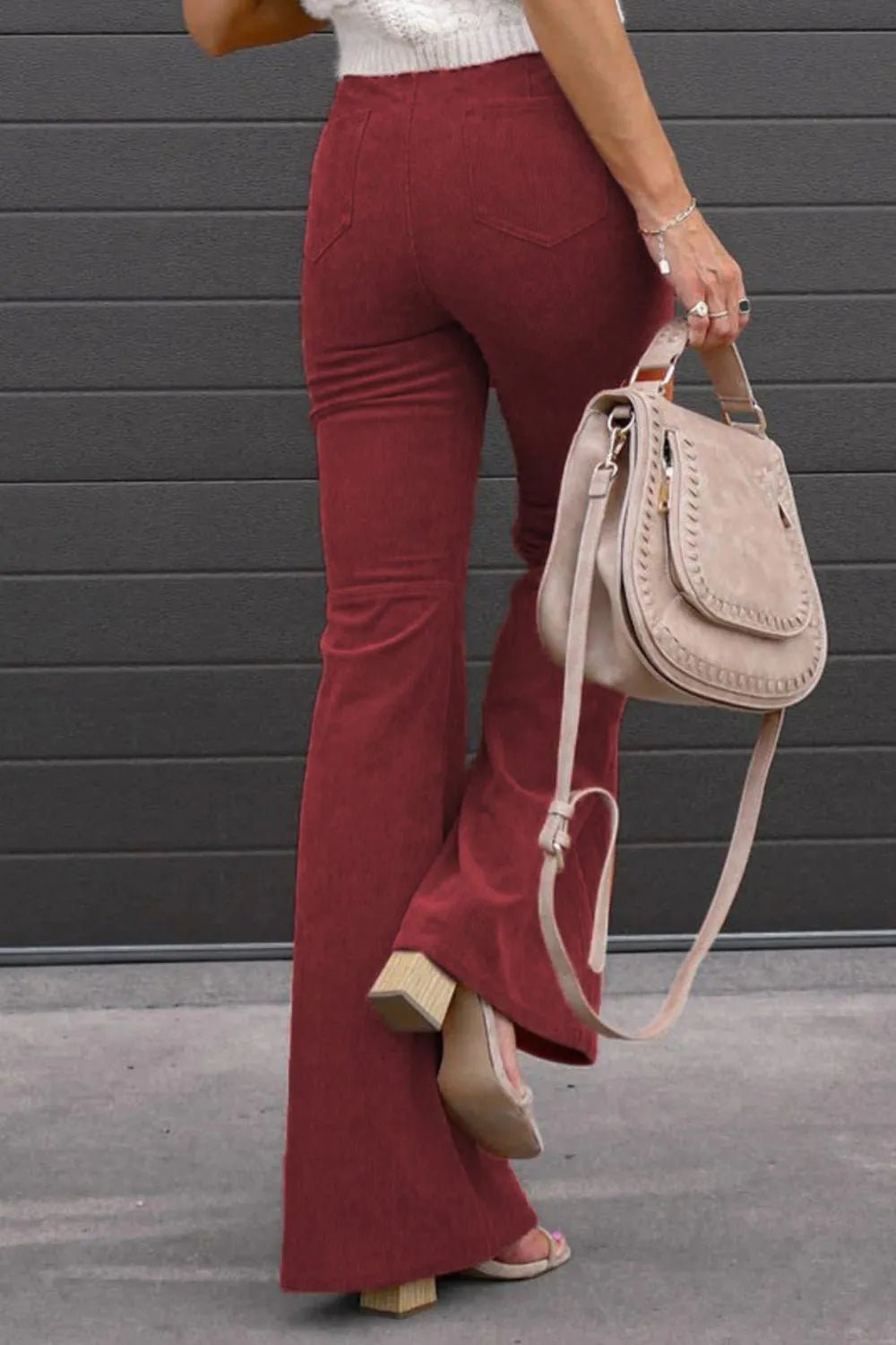 Full Size Hight Waist Bootcut Pants Plus Size - Bayou Curves