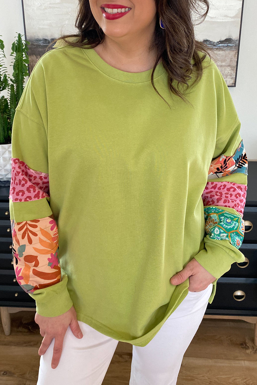 Wildflower Mix Patchwork Sweatshirt