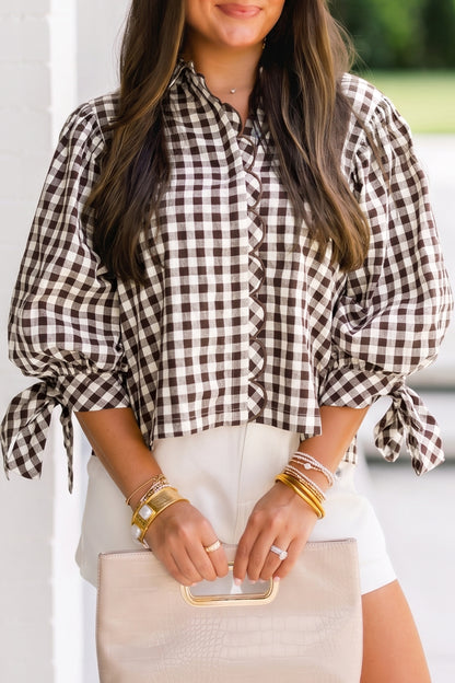 Check Me Out Tie-Sleeve Blouse