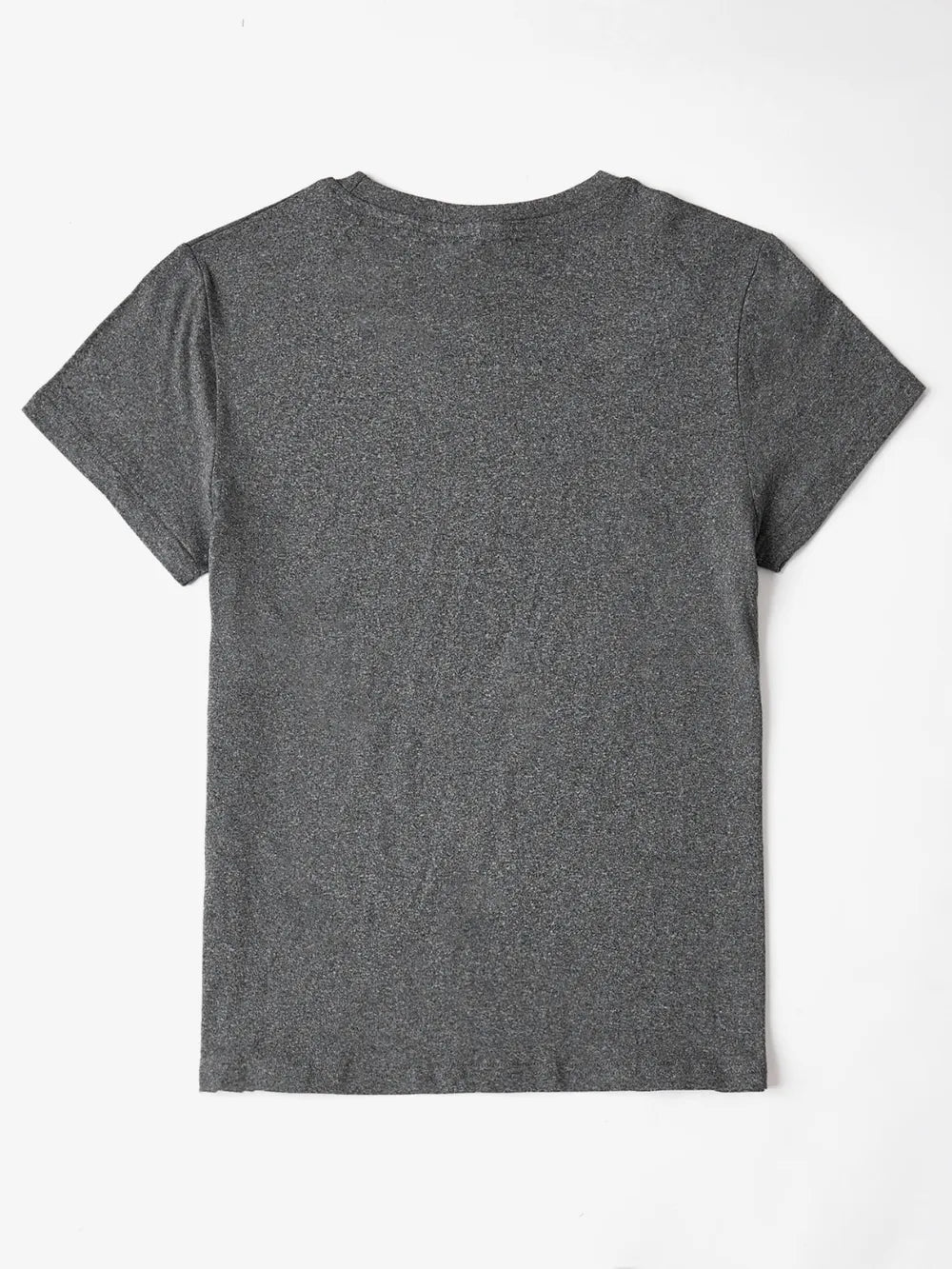 Letter Round Neck Short Sleeve T-Shirt - Bayou Curves