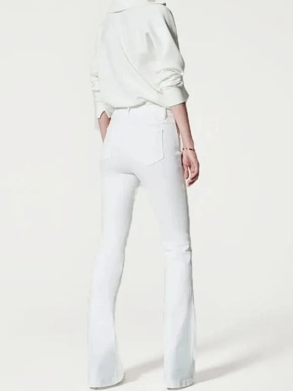 Full Size High-Waisted Flare Jeans Plus Size - Bayou Curves