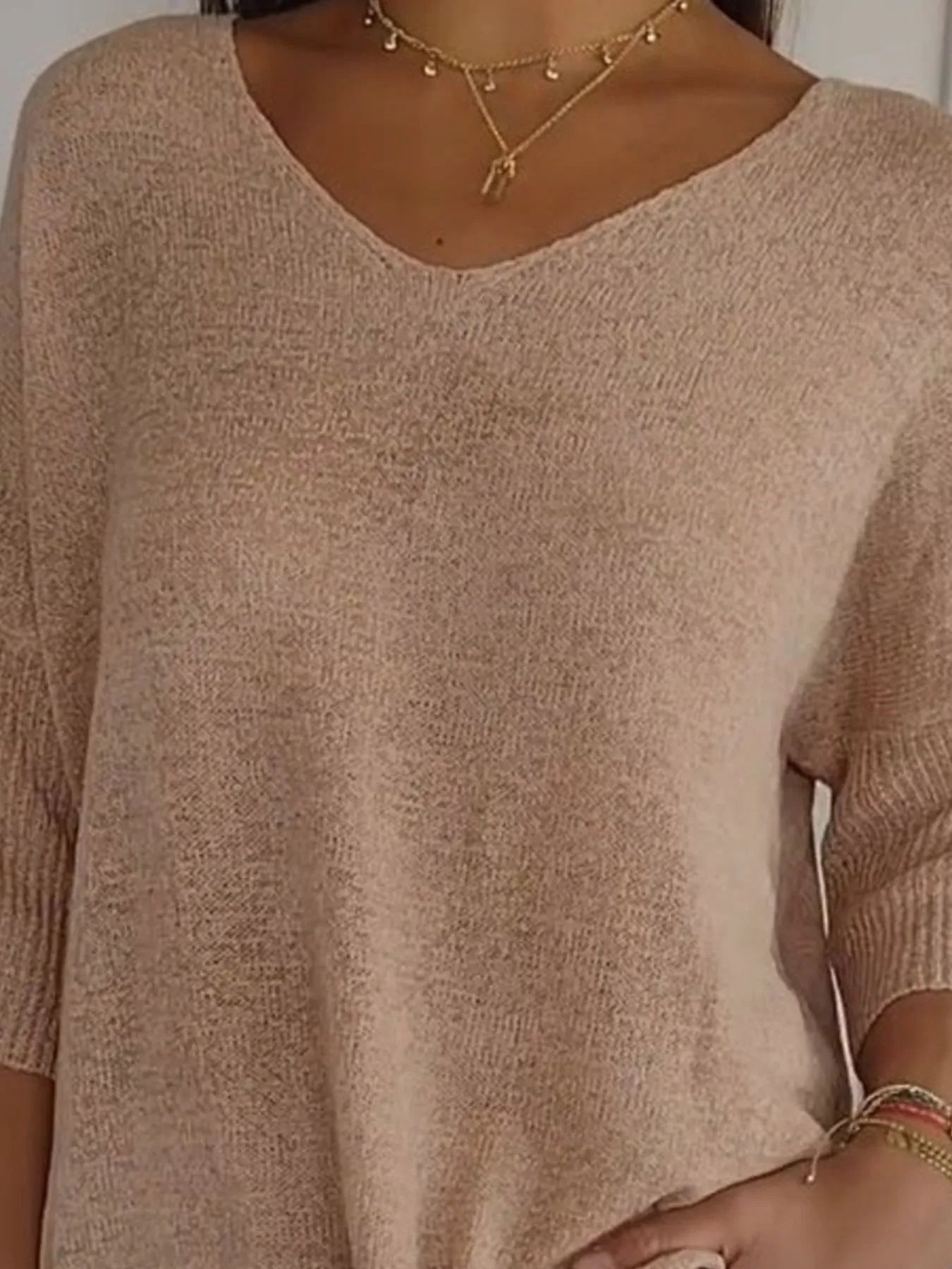 Full Size Relaxed Fit Ribbed Hem Sweater Plus Size - Bayou Curves