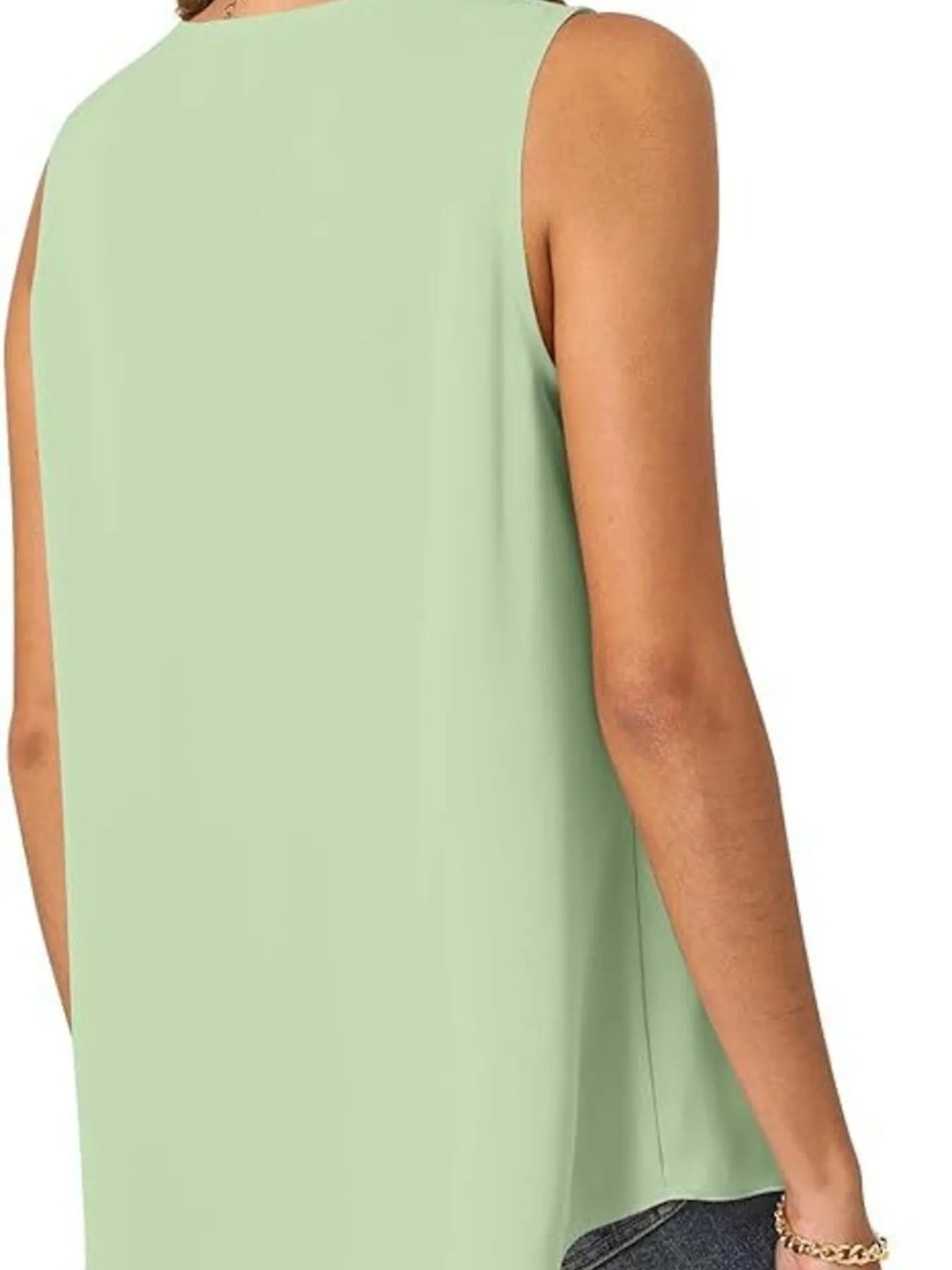 Full Size V-Neck Sleeveless Tank Top Plus Size - Bayou Curves