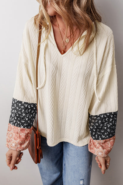 Blooms Floral Cuff Blouse