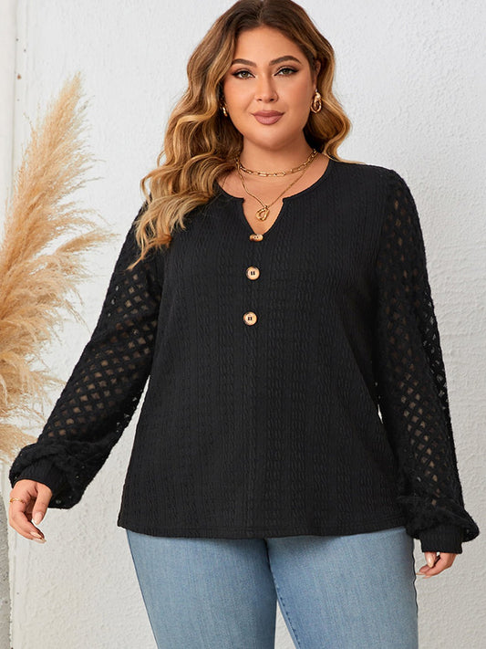 She Means Business Plus Size Blouse - Bayou Curves