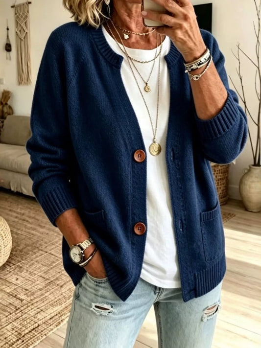 Everyday Easy Button Cardigan - Bayou Curves