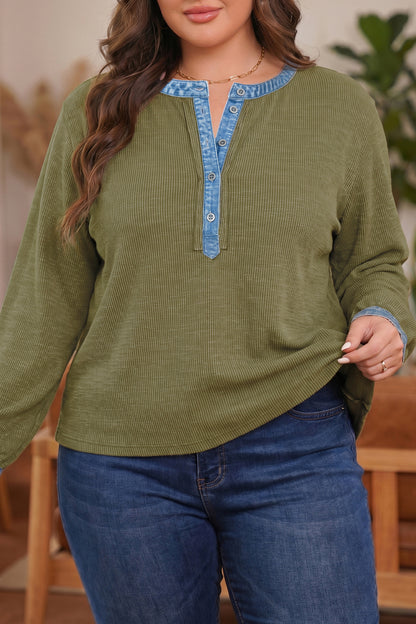 Denim & Done Ribbed Top