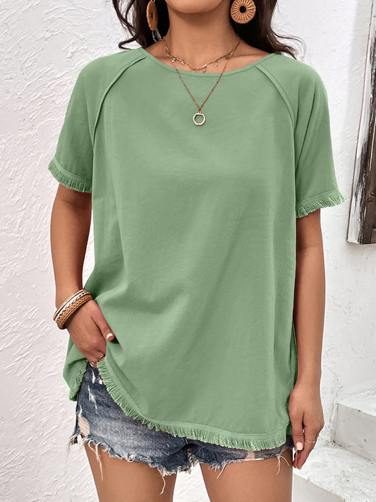 Easy Does It Fringe Top - Bayou Curves