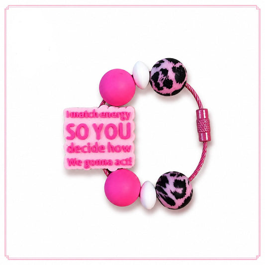 "I match energy" Tumbler Charm