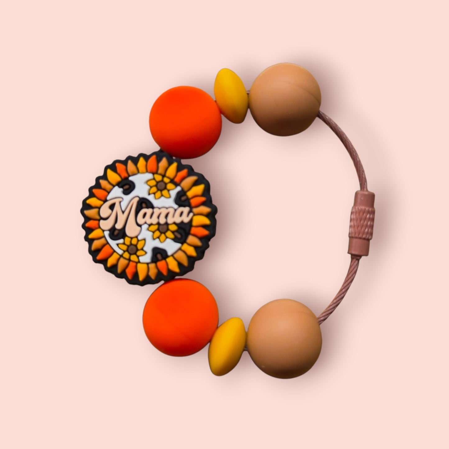 "Mama Orange and Yellow" Tumbler Charm