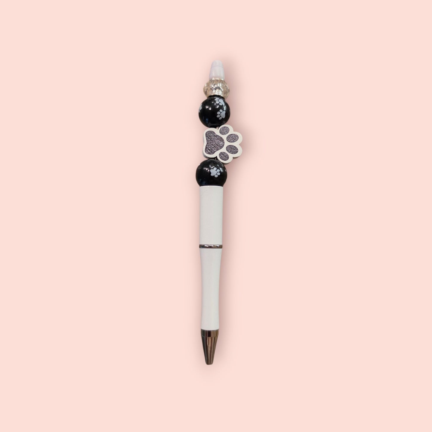 White Pen With Paw & Black
