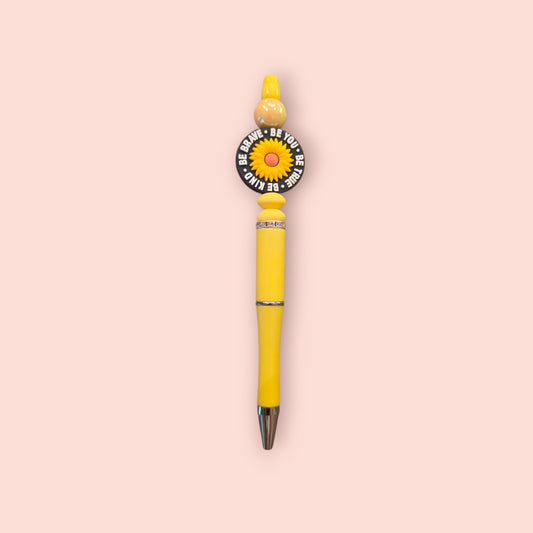 Be Brave Be You Yellow Pen