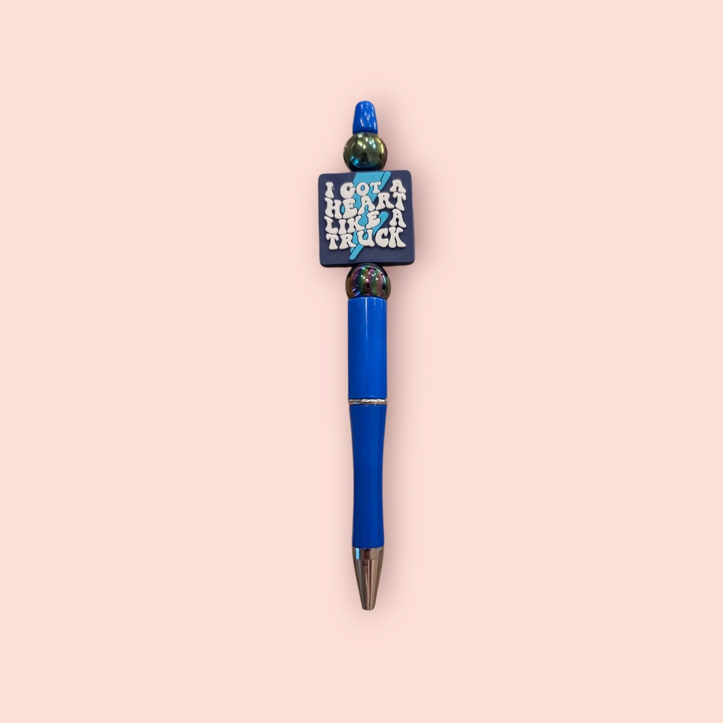 I Got A Heart Like A Truck Blue Pen - Bayou Curves