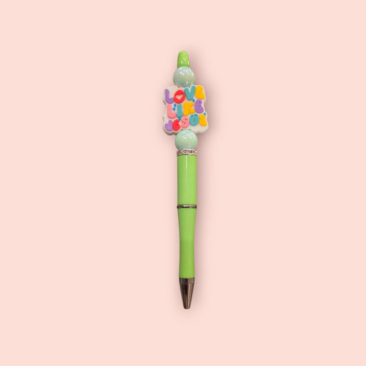 Love Like Jesus Green Pen