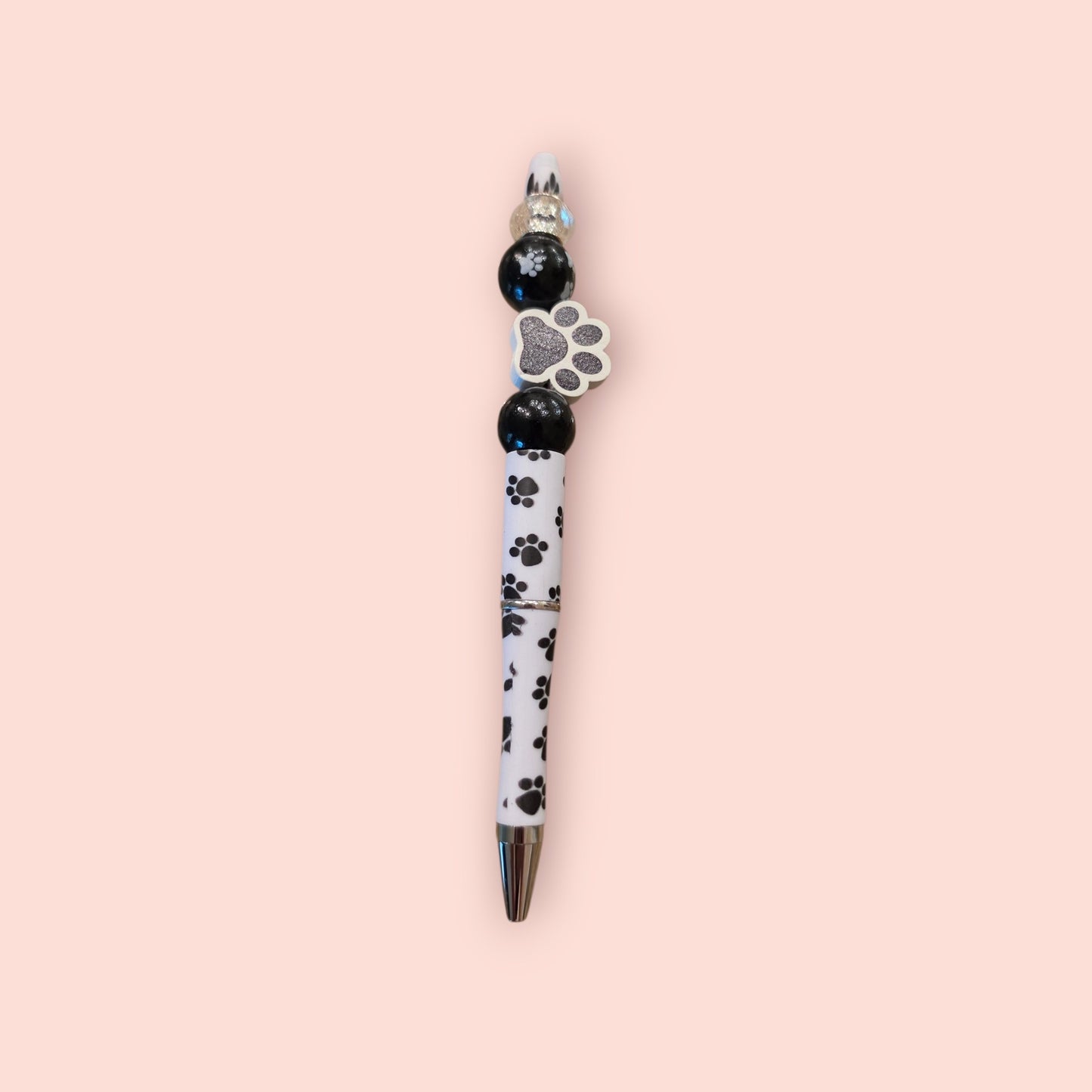 White Paw Pen with Wooden Paw and Black