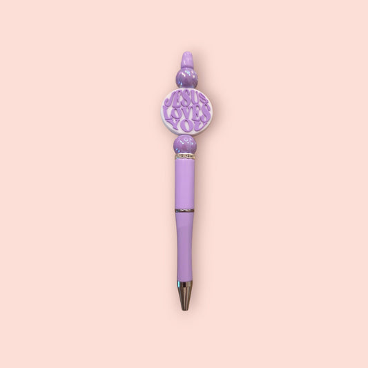 Jesus Loves You Purple Pen