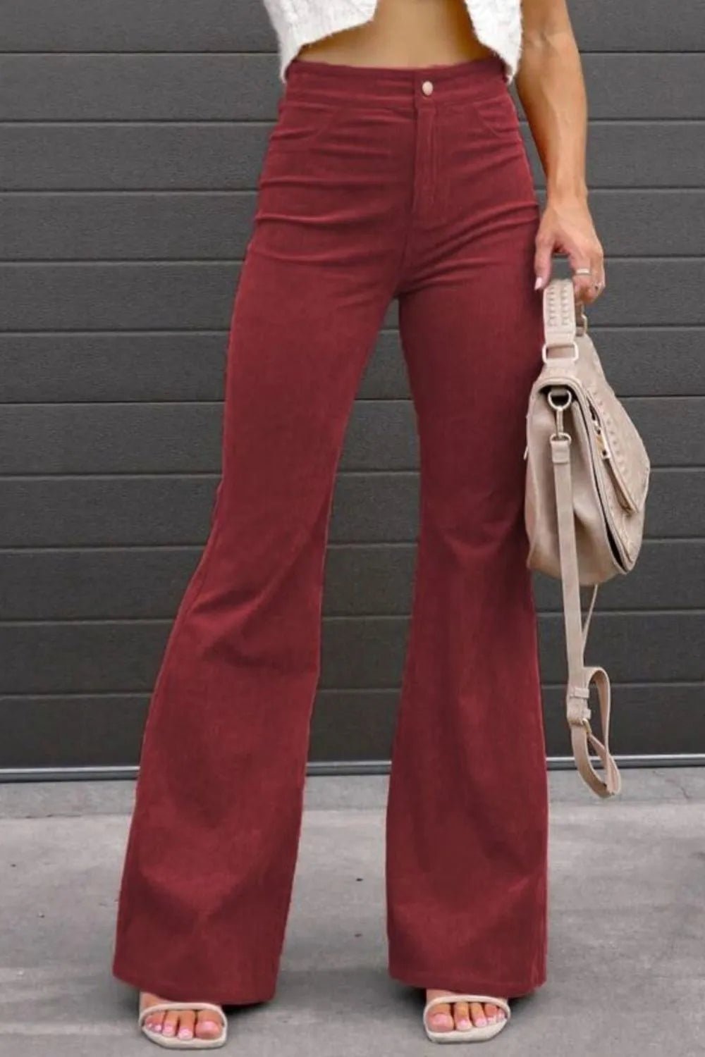 Full Size Hight Waist Bootcut Pants Plus Size - Bayou Curves