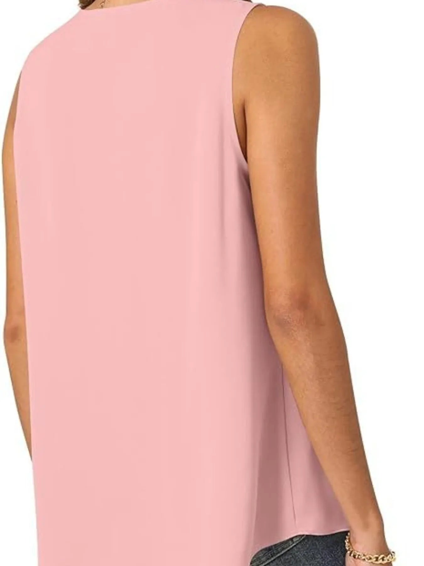 Full Size V-Neck Sleeveless Tank Top Plus Size - Bayou Curves