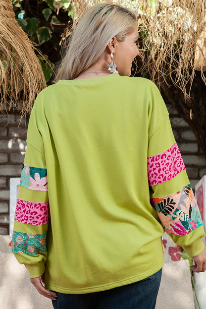 Wildflower Mix Patchwork Sweatshirt