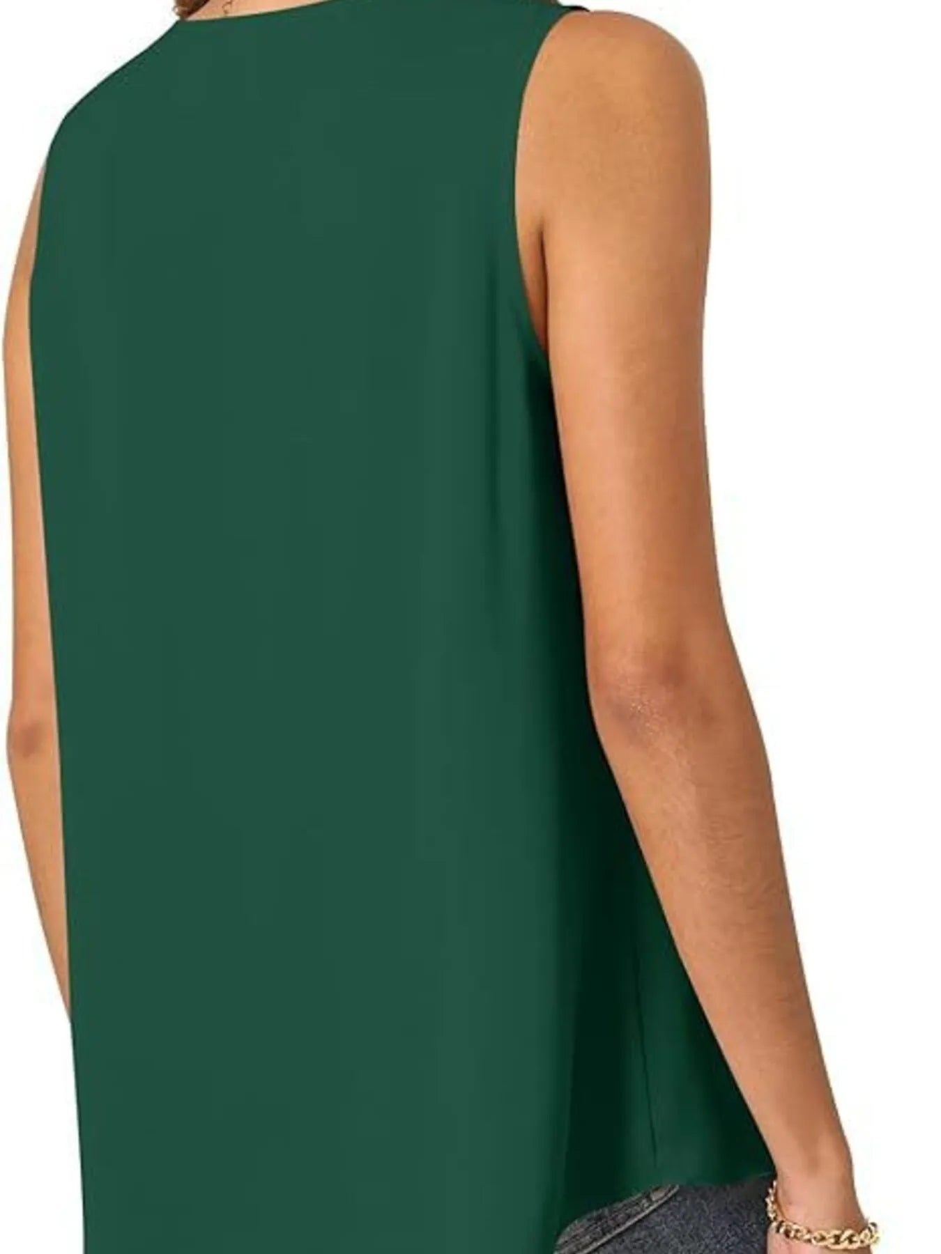 Full Size V-Neck Sleeveless Tank Top Plus Size - Bayou Curves