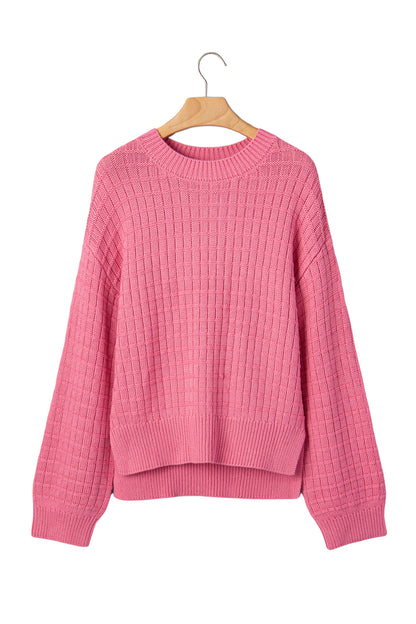 Sweet Texture Drop-Shoulder Sweater