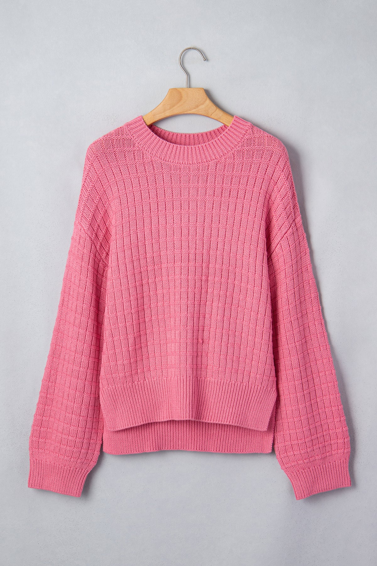 Sweet Texture Drop-Shoulder Sweater