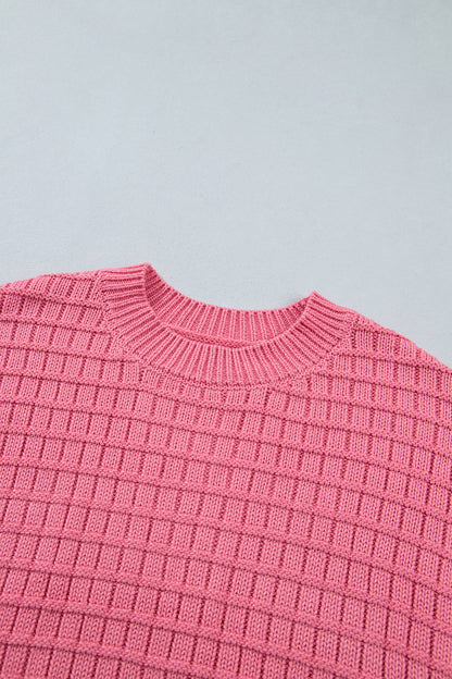 Sweet Texture Drop-Shoulder Sweater