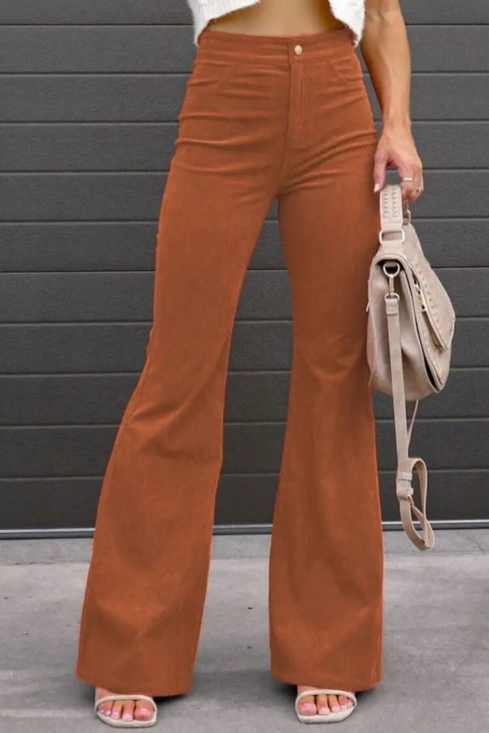 Full Size Hight Waist Bootcut Pants Plus Size - Bayou Curves