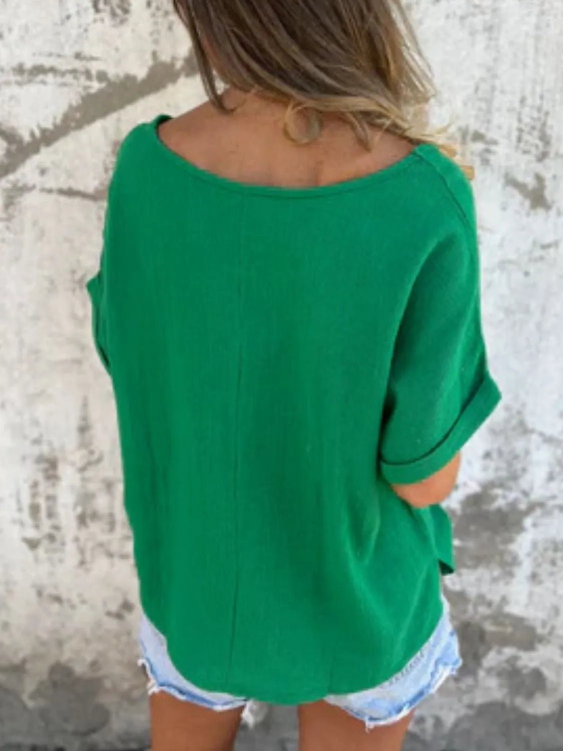 Full Size Round Neck Short Sleeve T-Shirt Plus Size - Bayou Curves