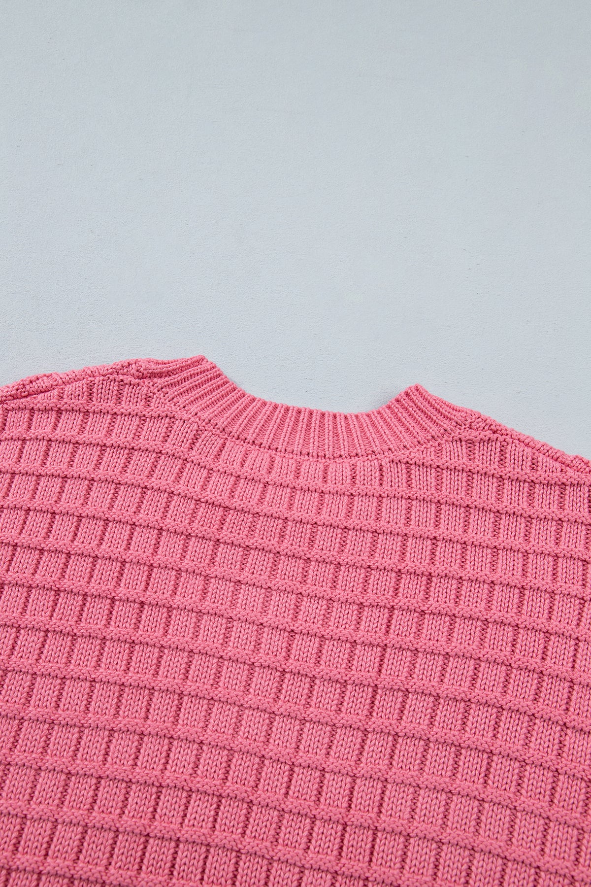 Sweet Texture Drop-Shoulder Sweater
