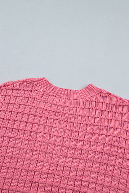 Sweet Texture Drop-Shoulder Sweater